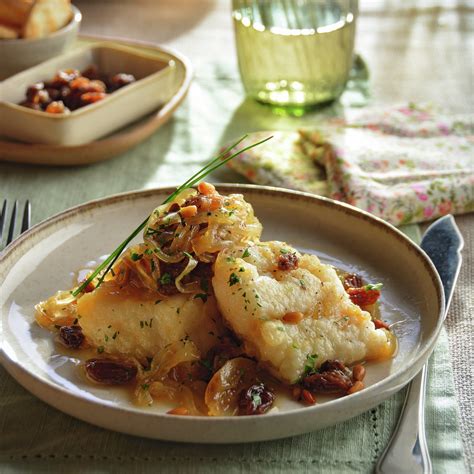 Plato final de bacalao con pasas de Corinto