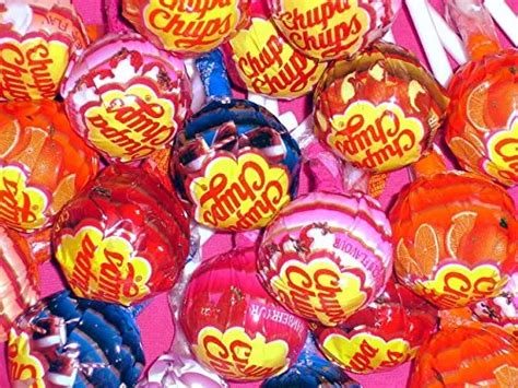 Variedad de piruletas y Chupa Chups de diferentes formas y colores
