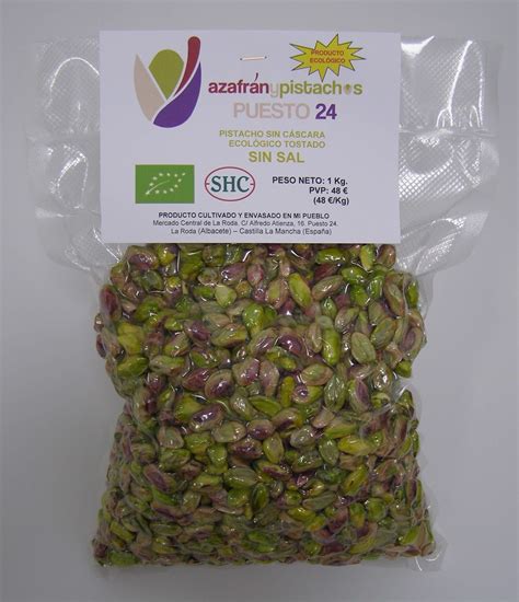 Pistacho con cáscara y sin cáscara