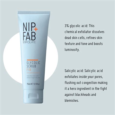 Ingredientes exfoliante NIP+FAB
