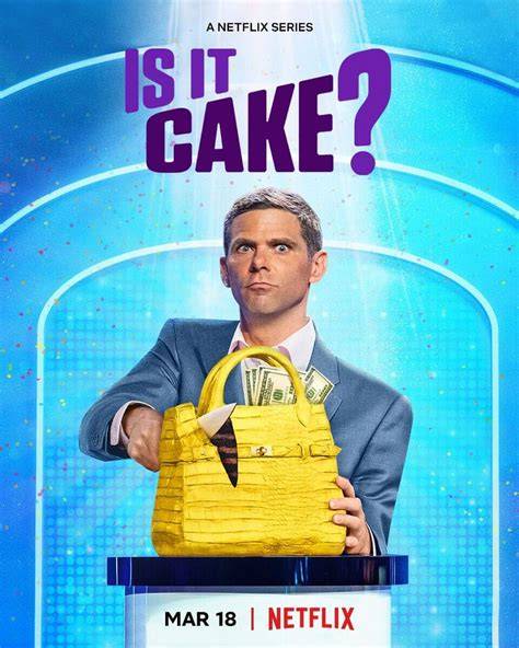 Mikey Day, el presentador de ¿Es Pastel?, con una expresión divertida