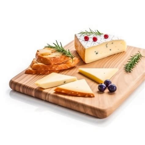 Variedad de quesos sobre una tabla de madera, algunos cortados en porciones