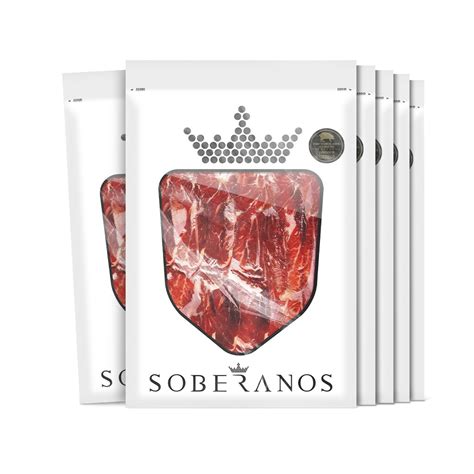 Presentación de jamón loncheado en sobres