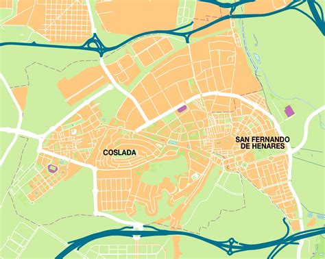 Mapa de San Fernando de Henares con la ubicación del restaurante