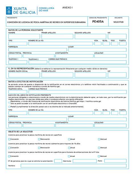 Proceso de solicitud de licencia de pesca en Galicia
