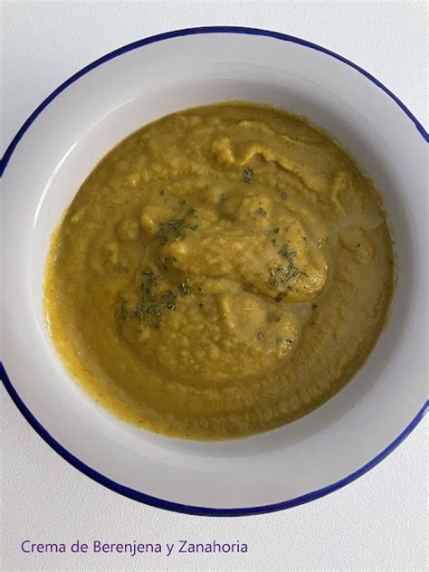 Ingredientes para crema de berenjena y zanahoria