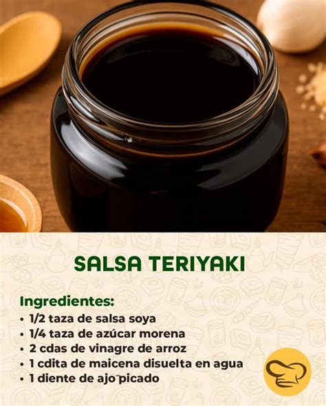 Ingredientes básicos de la salsa teriyaki