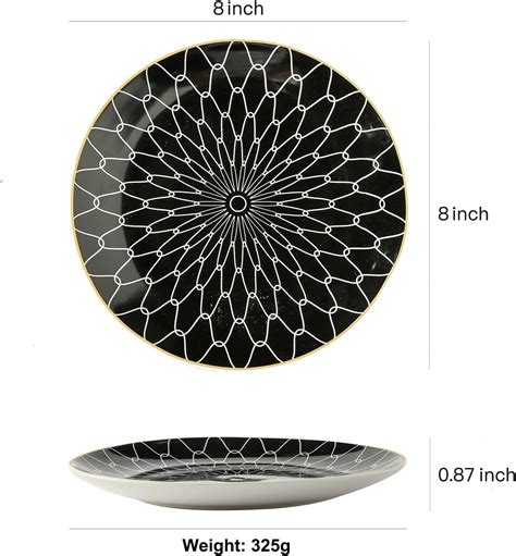 Diferentes diseños de platos de postre: vintage, moderno, floral, minimalista