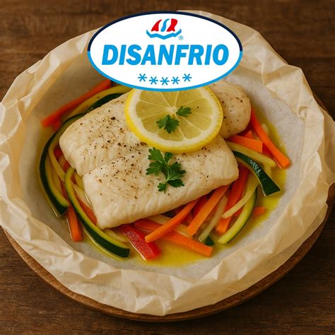 Gallineta al papillote con verduras