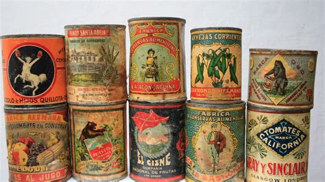 Latas históricas de alubias Heinz de la Segunda Guerra Mundial