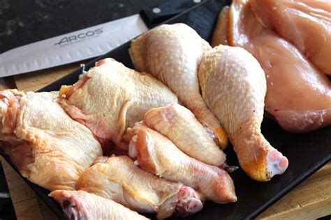 Corte de pollo fresco