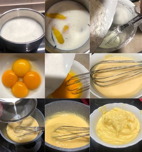 Proceso de elaboración de la crema pastelera en cazo
