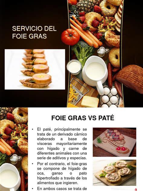 Comparativa visual entre foie gras y paté