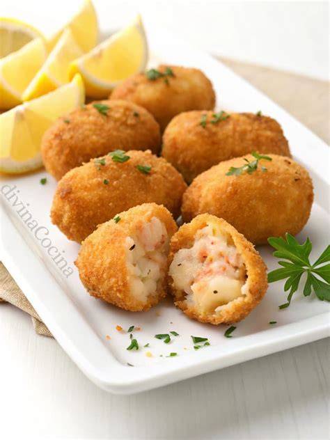 Croquetas de gambas al ajillo