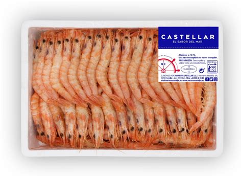 Gamba blanca fresca de Calpe cocida