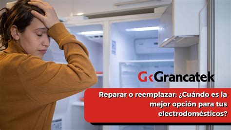 Gráfico comparativo del coste de reparar vs. reemplazar electrodomésticos