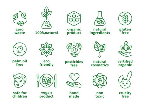 Símbolos de certificación orgánica en cosméticos