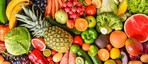 Variedad de frutas y verduras