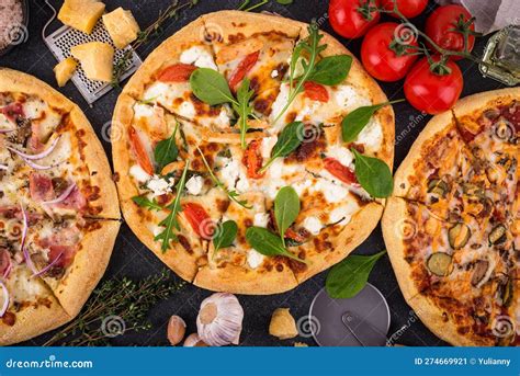 Variedad de pizzas italianas