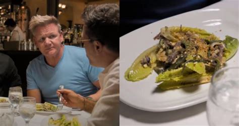 Gordon Ramsay preparando una ensalada