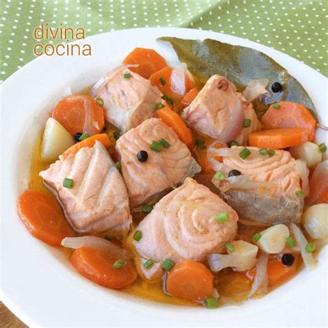 Ingredientes para salmón en escabeche