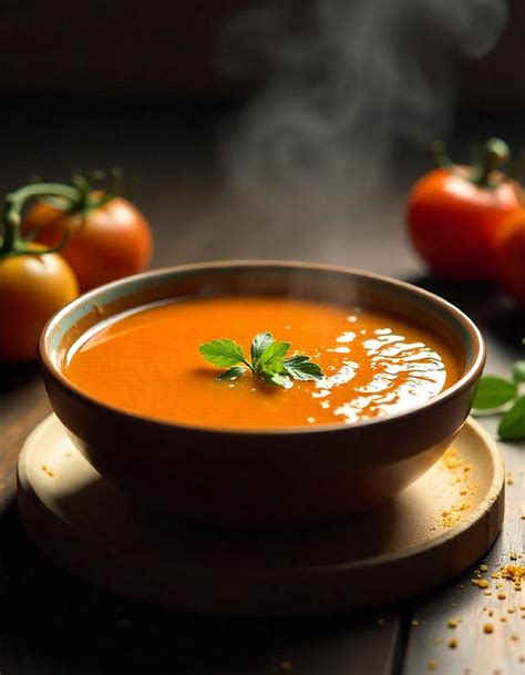 Ingredientes para sopa de tomate y pimiento