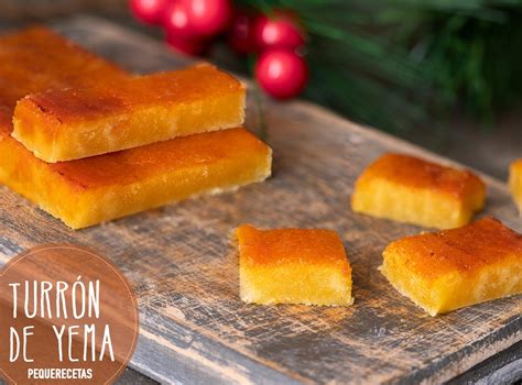 Turrón de yema tostada recién hecho