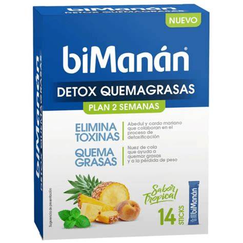 Envase de Bimanan Detox Quemagrasas