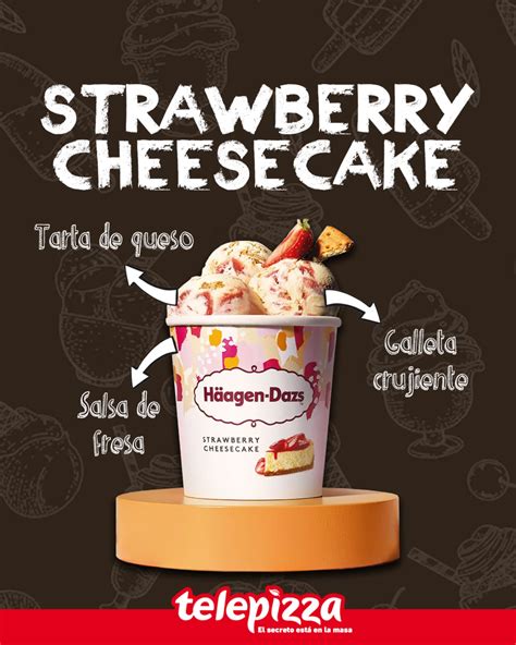 Postres y helados disponibles en Telepizza