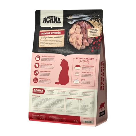 Variedad de ingredientes naturales en Acana para gatos