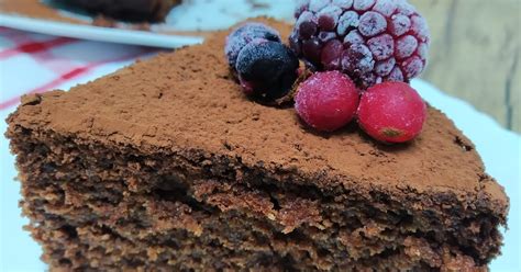Bizcocho de castañas y chocolate sin gluten