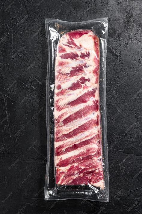 Envase de costillas de cerdo al vacío