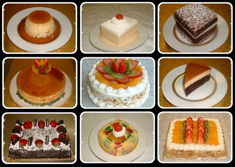 Variedad de tortitas y pasteles