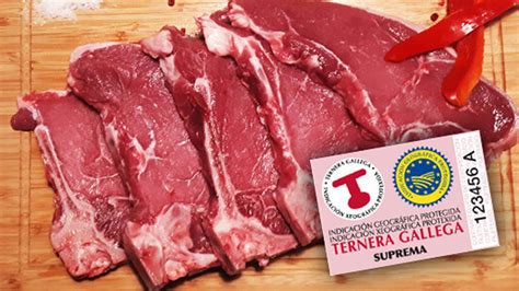 Corte de ternera gallega con el sello de calidad