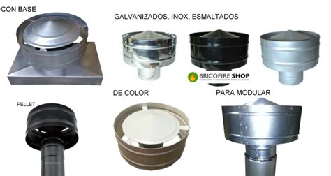 Tipos de sombreretes de chimenea