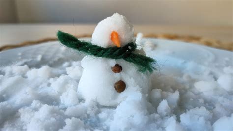 Nieve artificial hecha en casa