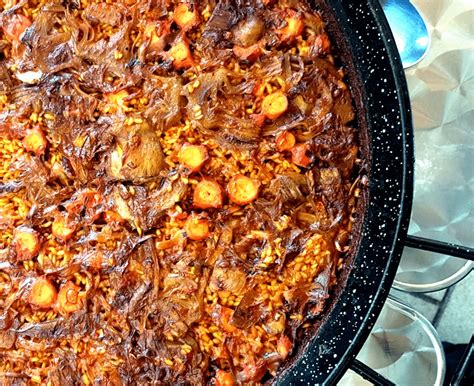 Variedad de fondos concentrados para paella
