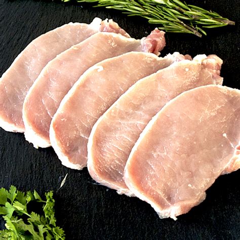 Filetes de lomo de cerdo crudos