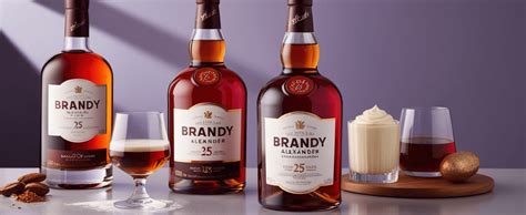 Botella de brandy junto a ingredientes para cocinar