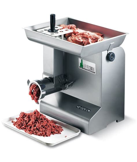 Esquema funcional de una picadora de carne profesional