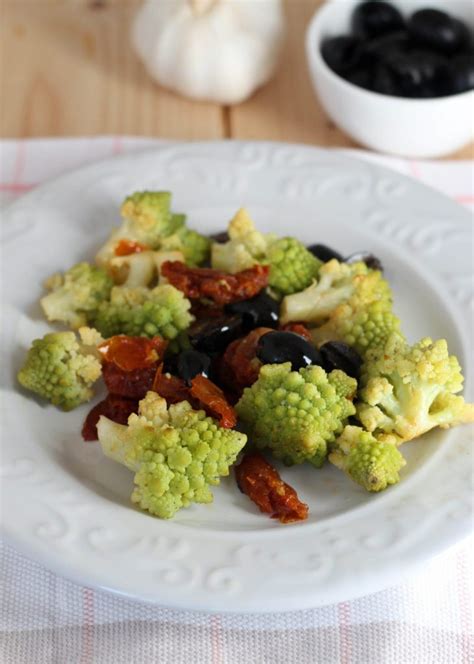 Romanesco salteado listo para servir