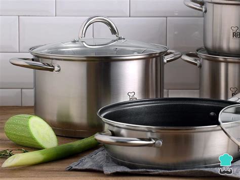 Ollas de acero inoxidable aptas para horno