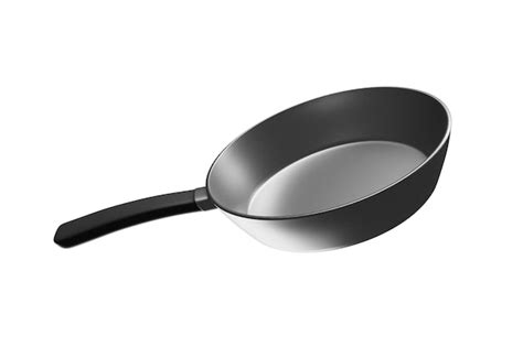 Sartén con mango de plástico derretido