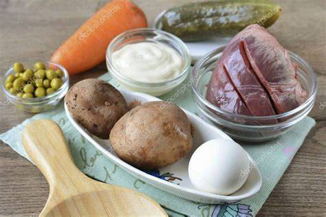 Tabla con todos los ingredientes necesarios para el Cordero a la Pastora