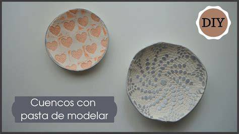 Cuencos decorativos de pasta de modelar