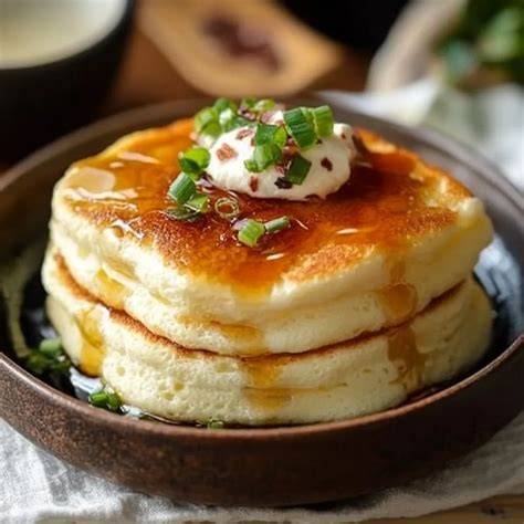 Tortitas soufflé japonesas con diferentes toppings