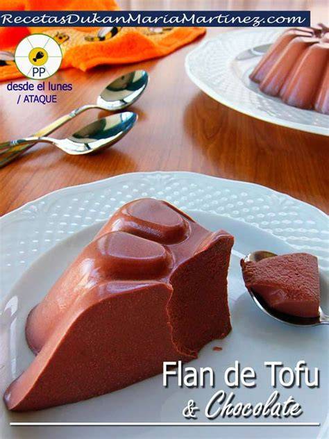 Flan de tofu y chocolate Dukan