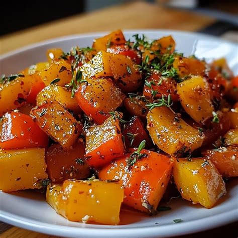 Calabaza asada con hierbas italianas