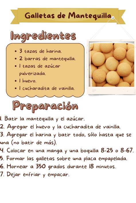 Ingredientes básicos para galletas de mantequilla