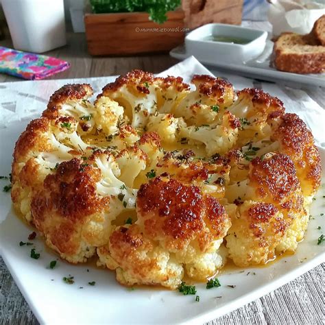 Plato saludable de brócoli y coliflor al horno con especias